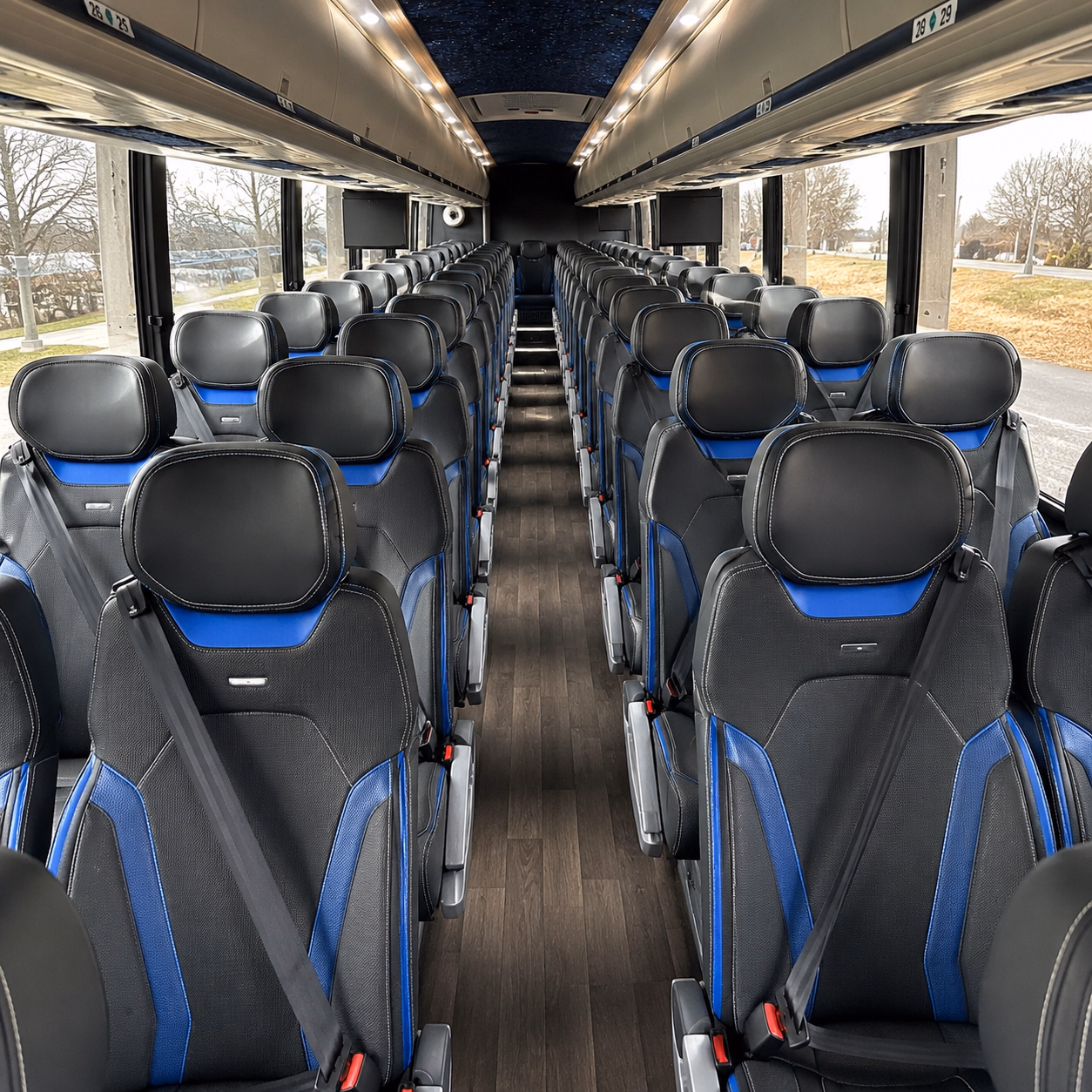 south fulton charter bus interior