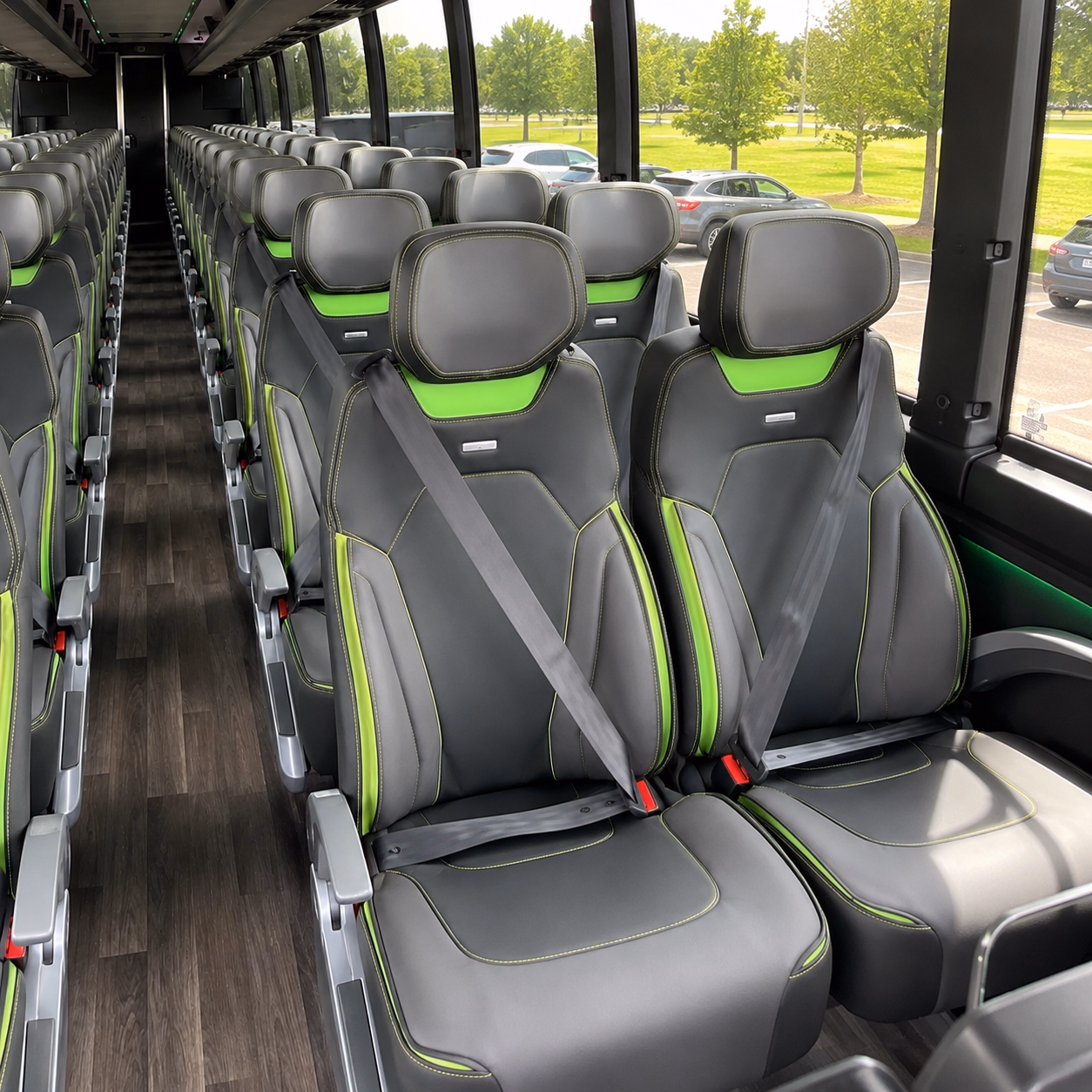 south fulton charter bus rental interior