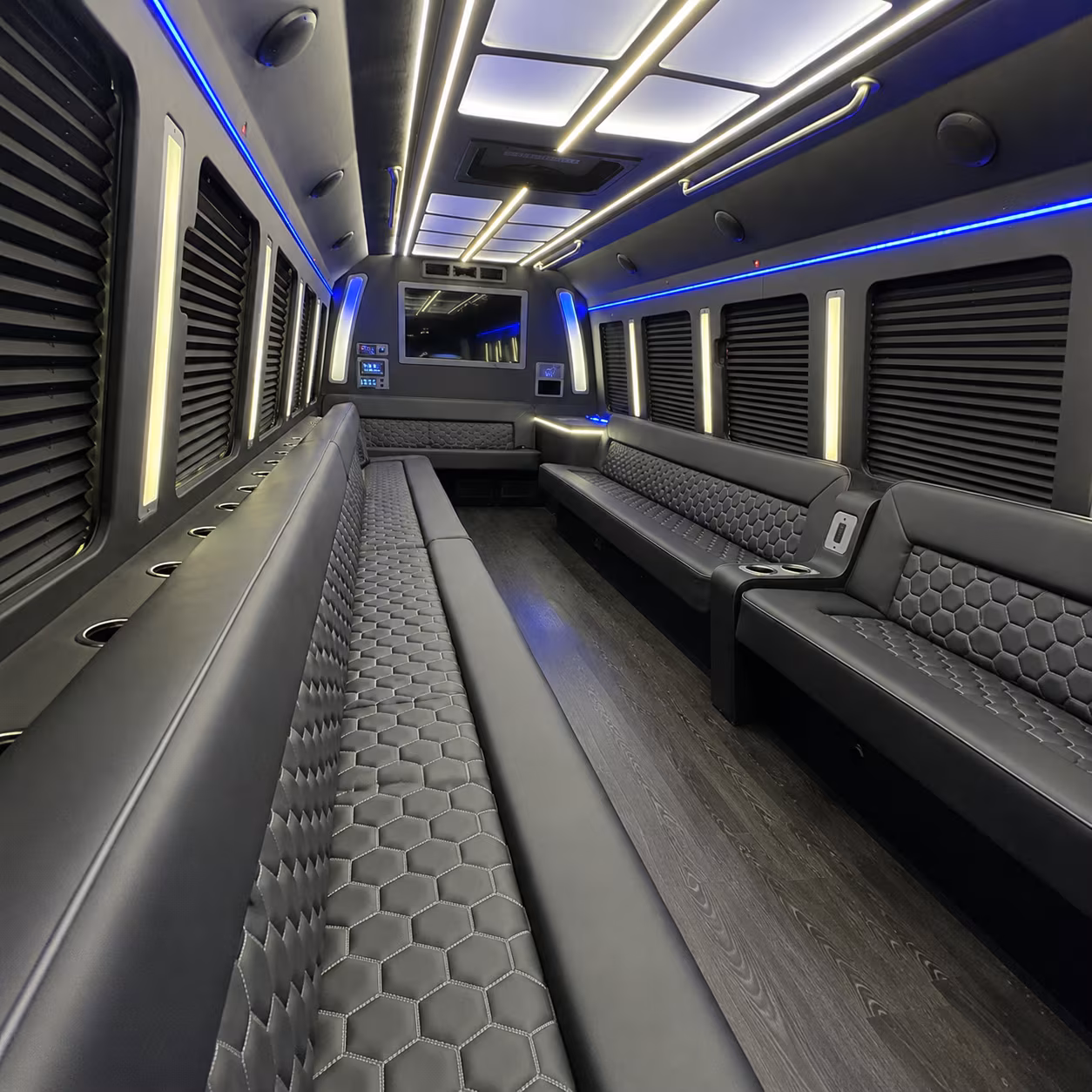south fulton party bus rental interior